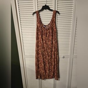Floral Brown Maxi Dress